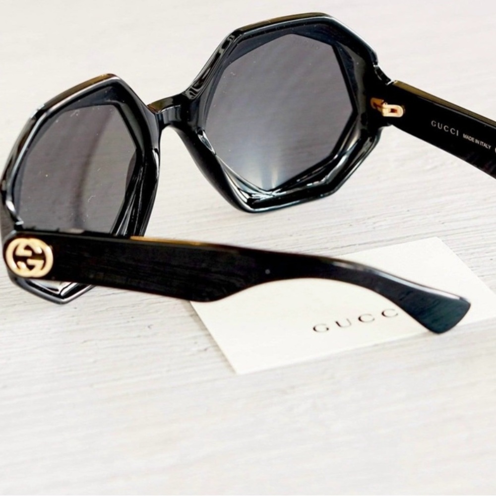 GUCCI Black Round sunglasses - Picture 2 of 10